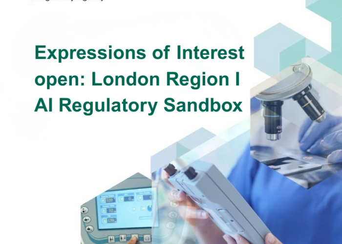 Expressions of Interest open London Region I AI Regulatory Sandbox
